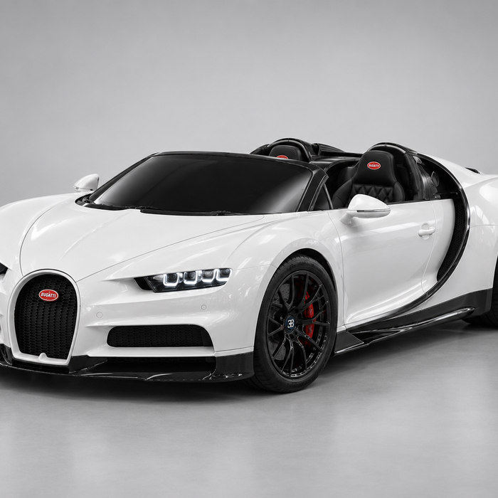 Minicar Bugatti White
