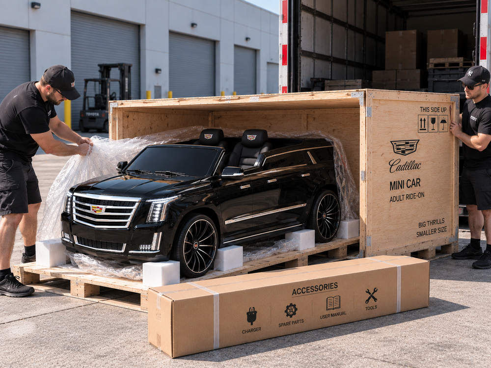 It arrives on a truck, ready to drive