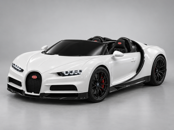 Minicar Bugatti White